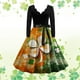 thumbnail image 1 of WILLBEST Vestidos de Algodon para Mujer Vestidos para Mujer Vestido de Fiesta Vestido de Manga Larga con Cuello En V Vestido de Línea A Vestidos de Noche de Verano Chica, 1 of 3