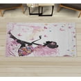 thumbnail image 1 of Fantasy Decorative Rug, Spring Girl Wings in a Floral Dress Surreal Garden Butterflies Print, Quality Carpet for Bedroom Dorm and Living Room, 6 Sizes, Pale Pink, by Ambesonne, 1 of 1
