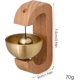 thumbnail image 4 of Timbre artesanal, timbre decorativo de madera con soporte magnético, timbre de entrada comercial para tiendas, apto para puertas, ventanas y refrigeradores., 4 of 5