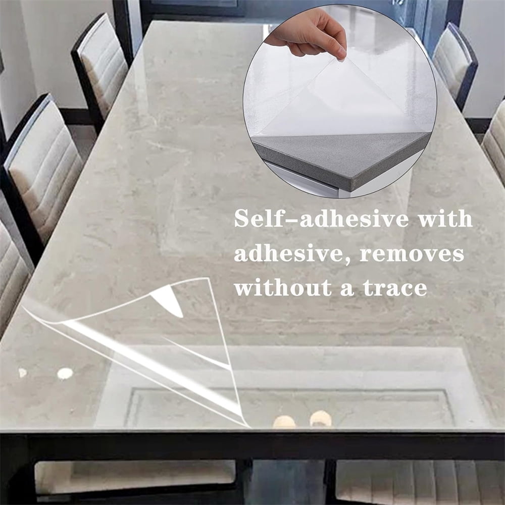 Clear Wall Protector, Self-Adhesive, NOGIS Kitchen Backsplash Wall Protector - Shelf Liner, Whiteboard, Wallpaper, Door Guard for Dog Cat Scratching (23.6in X 6.56ft)