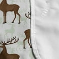 thumbnail image 4 of Nature Microwave Oven Cover, Pattern of Repetitive Deer Silhouettes Wildlife Forest Themed Animal Art, Water Resistant Organizer with Pockets Kitchen, 36" x 12", Umber Pale Green White, by Ambesonne, 4 of 4