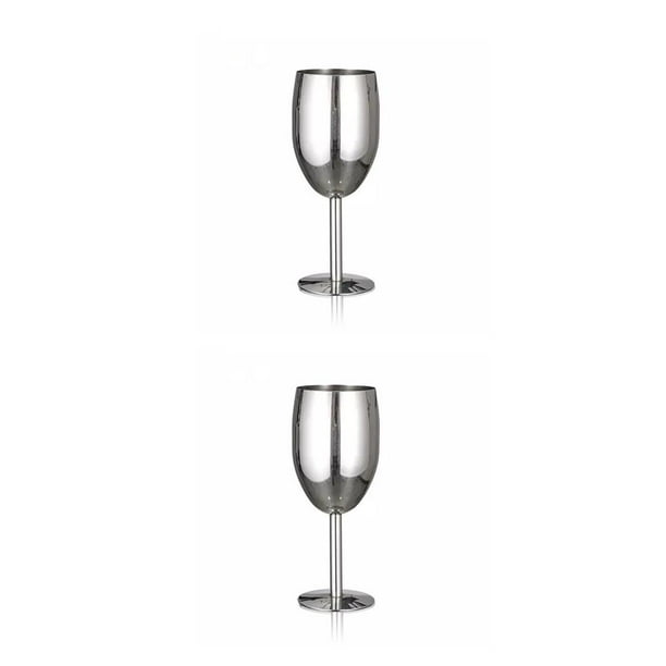 Naiovety Copa de vino tinto pulido de un solo nivel de acero inoxidable fiesta Barware inastillable taza utensilios para beber para Bar restaurante Type3 NO3 Naiovety CBP160670