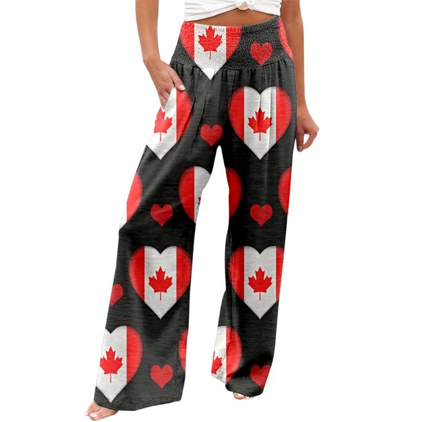 Pantalones informales holgados con estampado floral para mujer: tejido suave y transpirable, versátiles para casa/aire libre, 3 estaciones, fácil cuidado.