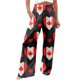 thumbnail image 1 of Pantalones informales holgados con estampado floral para mujer: tejido suave y transpirable, versátiles para casa/aire libre, 3 estaciones, fácil cuidado., 1 of 7