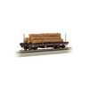 Bachmann Trains 18849 HO Scale ACF 40 Foot Log Car - 1935-1960 Version, Flat Car