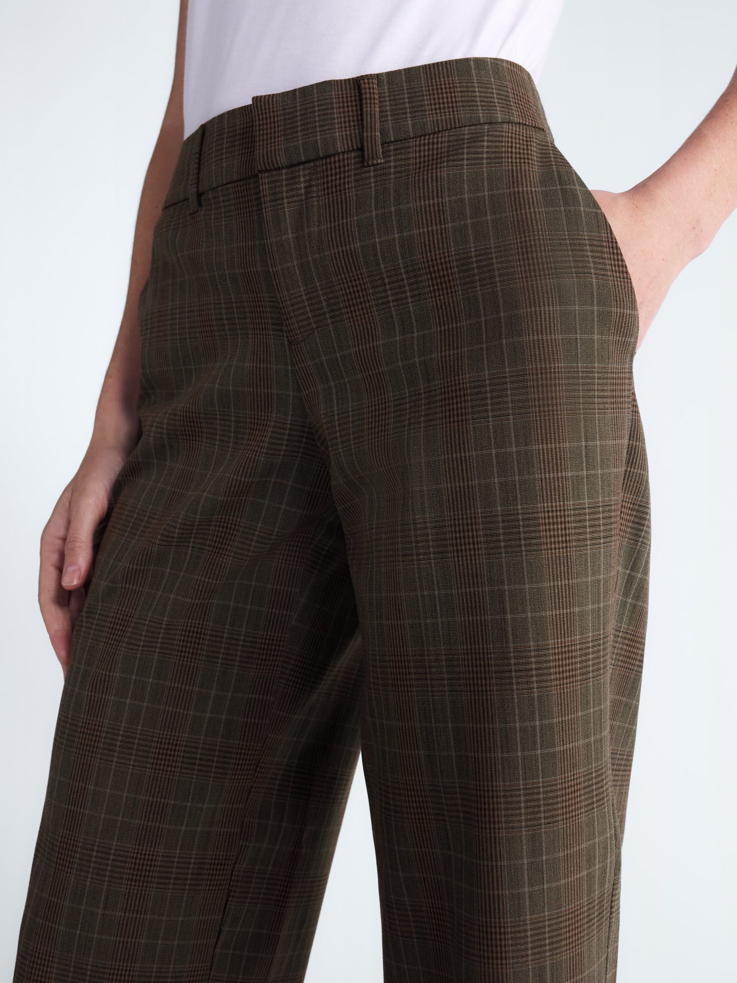 Scoop Women's and Women's Plus Low Rise Crease Trousers, 30'' Inseam, Sizes 0-28W