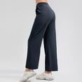 thumbnail image 7 of SXcggal Lightweight Wide Leg Pants For Women 30" High Waisted Casual Travel Work Pants With Pockets Loose Breathable Sporty Casual Women's Yoga Pants, 7 of 7
