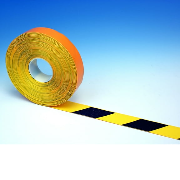 FindTape PermaStripe Heavy-Duty Floor Marking Tape: 2 in. (48mm actual) x 90 ft. (Yellow and Black Stripes)
