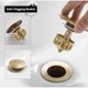 thumbnail image 2 of Pop Up Sink Plug Without Overflow, Brass Sink Plug, Pop Up Drain Stopper, 2 of 3