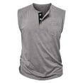 thumbnail image 3 of USNSM Tank Tops Men Big and Tall V Neck Sleeveless Muscle Summer Athletic Shirts for Men Lightweight Breathable Undershirt Gray XXXL, 3 of 6