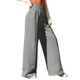 thumbnail image 6 of FIOPHY Womens Casual Baggy Sweatpants Wide Leg Drawstring Elastic Waist Lounge Pants Fall Workout Joggers with Pockets, 6 of 8