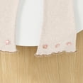 thumbnail image 6 of CPNG Girls Ruffle Leggings Bell Bottom Flare Pants Toddler Baby Girls Solid Color Stretchy Bell Bottoms Trousers(Beige,3-4 Years), 6 of 8