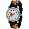 Platinum Kid's Basketball Design Watch, Silicone Strap