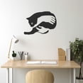 thumbnail image 2 of LaModaHome Exclusive Minimalist Cat And Human Love Metal Wall Art – Durable & Artistic Metal Wall Art for Home and Office Decor, Perfect for Any Interior Design Aesthetic, 2 of 5