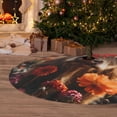 thumbnail image 6 of Picia Realistic Flower Cow Print Christmas Tree Skirt , Christmas Tree Skirt Ornaments for Merry Christmas Holiday Party Decorations Indoor Outdoor-36", 6 of 7