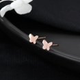 thumbnail image 4 of Solid 925 Sterling Silver Tiny Butterfly Earrings Studs for Women Teens Tiny Studs Earrings, 4 of 13