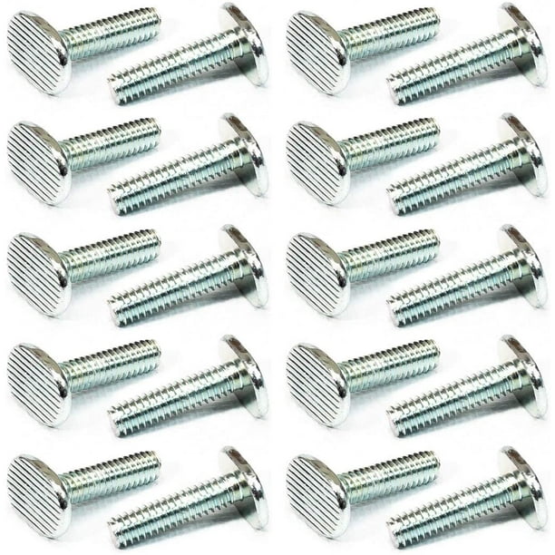 POWERTEC QTB1004 TSlot Bolts 1/4"20 Thread Size TBolt 1 Inch Long