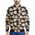thumbnail image 4 of Chaqueta con cremallera y estampado 3D de setas de dibujos animados para hombre y mujer, sudadera de gran tamaño con plantas, chaquetas bomber de manga larga para primavera y otoño, 4 of 5