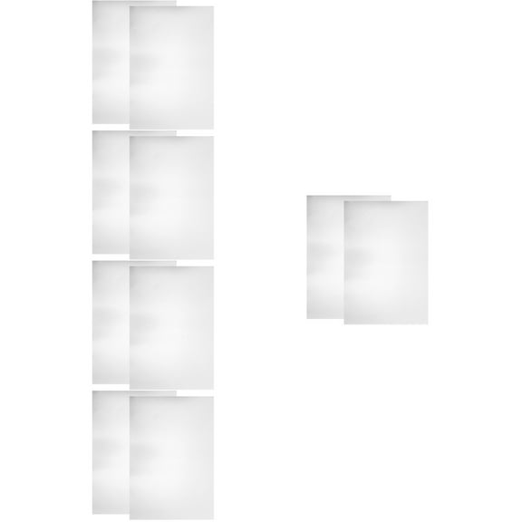 unbranded 10 pcs  Aluminum Sheet Metal Aluminum Plates Rectangle Aluminum Sheet Materials for Crafting(A4)