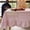 Pink Gingham, variant on Pink Plaid Gingham Ruffled Tablecloth Rectangle, Washed Cotton Blended Checkered Table Cover for Dining Room or Kitchen, Fits 4-6 Seater Table 52"x 70"