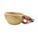 thumbnail image 4 of Taza de madera con forma de animal, taza de agua para café y té, taza con imagen de cabeza de animal. Zorro, 4 of 9