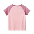 thumbnail image 2 of Esaierr 1-8T Kids Girls Cotton T Shirts Tees Crew Neck Shirt Casual Cartoon Short Sleeve Tees, 2 of 7