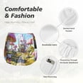 thumbnail image 4 of Rateoe Dreamy Mushroom House Printed 2 in 1 Women's Workout Shorts for Athletic Gym Running Shorts with Phone Pockets-Large, 4 of 7