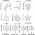 thumbnail image 3 of cpengpj White Paper Christmas Decoration Set, 20Pcs Hollow Out Hangable Snowflake Tree Ornaments for Holiday Party Decor, 3 of 6
