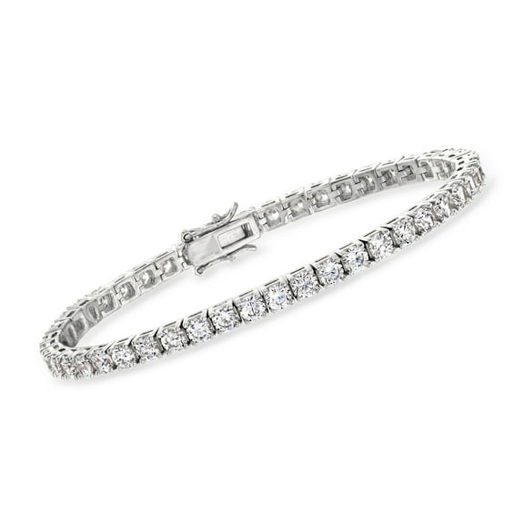 Ross-Simons 8.00 ct. t.w. CZ Tennis Bracelet in Sterling Silver, Women's, Adult