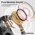 thumbnail image 3 of Auriculares inalámbricos Monster Open Ear Buds Bluetooth 5.4 negros, 3 of 6