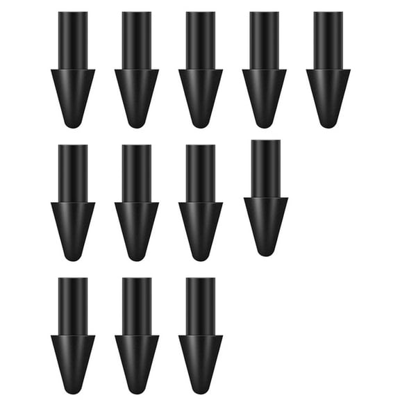 12-Pack Replacement Nibs for Remarkable Paper Pro Pen, -Carbon-Filled Tips for Precise Writing & Sketching,12 * Replacement Nibs,Black