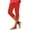 #08 Red 【Mix, Match & Rotate: Stock Up on Daily Colors】, variant on Women's Soft Fabric Slim Fit Yoga Capri Pants with Pockets, Mid Waisted Tummy Control Stretchy, Casual Lounge Athletic Gym Fitness, Capri Pants for Women Womens Cropped Pants