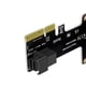thumbnail image 2 of [PH49 media altura] Tarjeta expansión PCIE a SFF-8643 8643 adaptador puerto servidor tarjeta nvme ssd conector unidad estado sólido (deflector media altura), 2 of 6