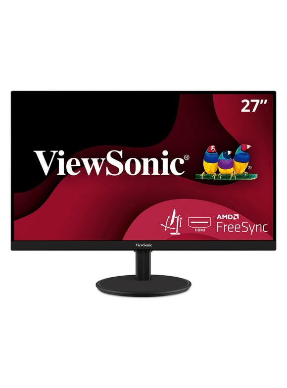 ViewSonic VA2747-MHJ 27 Inch Full HD 1080p Monitor with Advanced Ergonomics, Ultra-Thin Bezel, AMD FreeSync, 100 Hz, Eye Care, HDMI, VGA Inputs for Home and Office