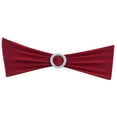 thumbnail image 4 of 1PCS Wedding Chair Sashes Bows with Elastic Band and Shiny Buckle, Decorative Stretch Chair Covers for Banquet Party Reception Ceremony Decor, No- Polyester Chair Ribbon Ties, 4 of 5