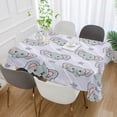 thumbnail image 4 of SKYSONIC 60"x108" Square Tablecloth with Cute Elephant Prints, Anti-Wrinkle and Smooth Table Cloth for Kitchen/Home Party Decoration, 4 of 7