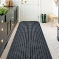 thumbnail image 1 of ANTPOP Runner Rug Outdoor Carpet Runners Hallway Non-Slip Rubberback Area Rugs Indoor Entrance Mat for Entryway Kitchen, 4'x6', Striped Gray, 1 of 7