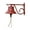 Red, variant on NACH JS-90-091AT Classic FINE CAST Iron Rustic Hanging Doorbell, Small, Turquoise