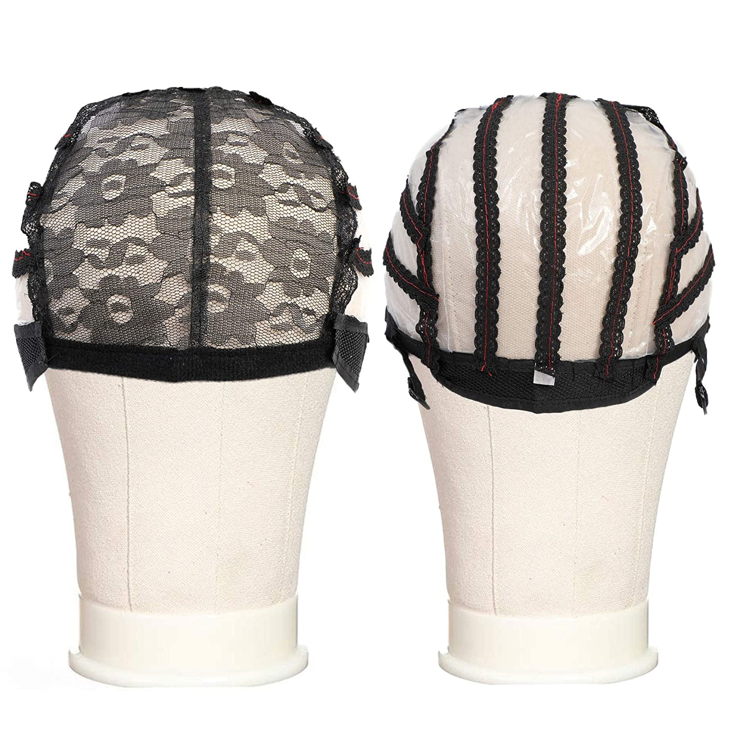 Extra Large Wig Caps for Making Wigs Black Swiss Lace Wig Cap with