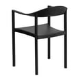 thumbnail image 4 of Flash Furniture 5 Pack HERCULES Series 1000 lb. Capacity Black Plastic Cafe Stack Chair, 4 of 7