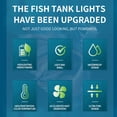 thumbnail image 4 of Aquarium LED Light, Full Spectrum LED Fish Tank Light Splash Proof 3 Color Modes 4 Rows Beads 6W with Extendable Brackets for Ornament for Corals EU Plug 220V,US Plug 110V,UK Plug, 4 of 7