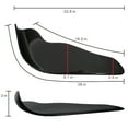 thumbnail image 7 of Ikon Motorsports Universal Compatible with Carbon Fiber CF Winglet Type 2 Front Bumper Lip Splitter Diffuser, 7 of 7