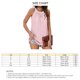 thumbnail image 5 of Camiseta sin mangas plisada con cuello redondo, cuello redondo, color liso, sin mangas, plisada, para mujer, verano, rosa, L, 5 of 5