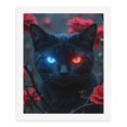 thumbnail image 5 of Paint By Numbers Kit for Adults Beginner - DIY Mystical Cat Dual Color Eyes Roses Canvas Painting Kits for Adults, Frameless Paint By Number for Adults for Home Wall Decor 16x20 Inch, 5 of 7