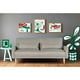 thumbnail image 1 of Sofá Cama Makora Anicka con Memory Foam Color Gris Claro Lino Respaldo Reclinable de 3 Posiciones, 1 of 6