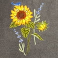 thumbnail image 6 of Linum Home Textiles 100% Turkish Cotton Girasol 3PC Embellished Towel Set, Gray, 6 of 6