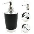 thumbnail image 5 of Unique Bargains 1 Set Elegant Soap Pump Dispenser Toothbrush Holder and Soap Dish Set for Bathroom for Laundry Rooms Black, 5 of 6