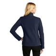 thumbnail image 2 of Port Authority L211 Ladies Ultra Warm Brushed Fleece Jacket , Insignia Blue/ River Blue Navy, 4XL, Womens Fleece Jackets, 2 of 4
