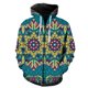 thumbnail image 1 of Sudadera con capucha y cremallera para hombre, estilo nacional retro, con estampado 3D, unisex, estilo Harajuku, informal, de gran tamaño, 1 of 6