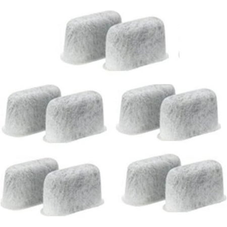 

10 pcs Replacement Activated Carbon Filter package of white Charcoal water Filter for Cuisinart coffee machines.